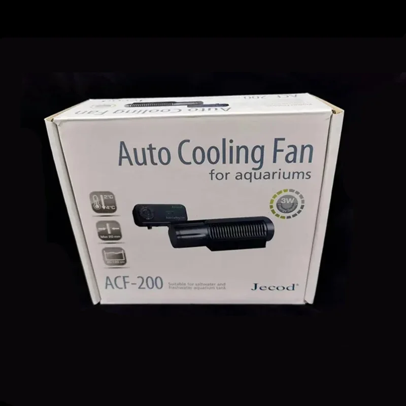 Jebao Jecod ACF Series Aquarium Cooling Fan 12V 3W 4W Frequency Conversion Cooling Fan for Fish Tank Aquarium Accessories 5
