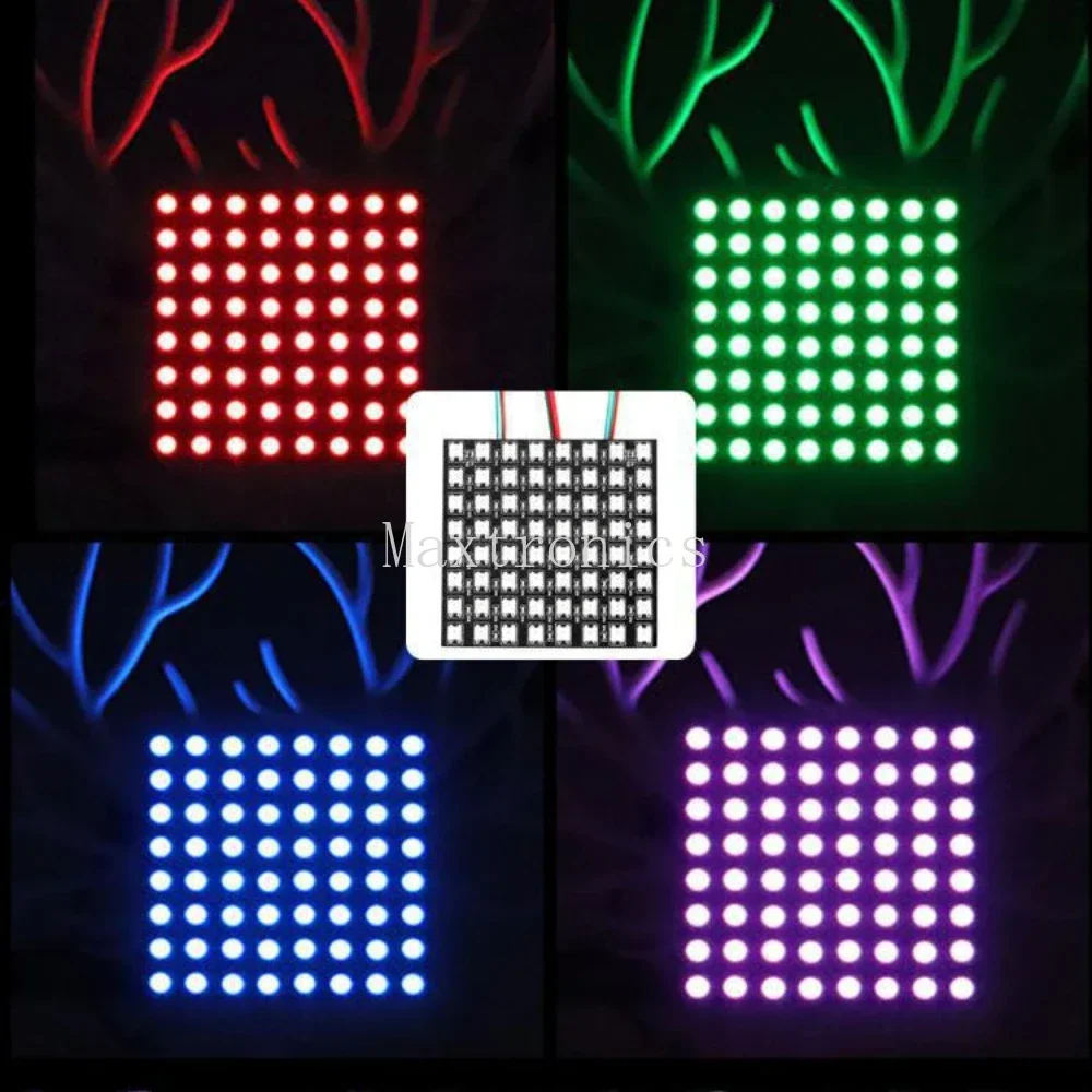 New WS2815 WS2812B Matrix Panel Flexible Screen Digital LED Pixel Programmed Individually Addressable Full Color Display DC5/12V