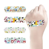 100pcs/set Cute Cartoon Band Aid for Children Kids Plasters First Aid Wound Dressing Patch Woundplast Strips Adhesive Bandages 1