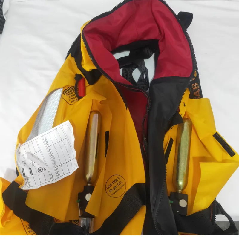 Daiseanuo-Manual Auto Inflatable Life Jackets, Marine Life Vest, Double Chambers, Large Buoyancy, CE, SOLAS Approved, 150N, 275N