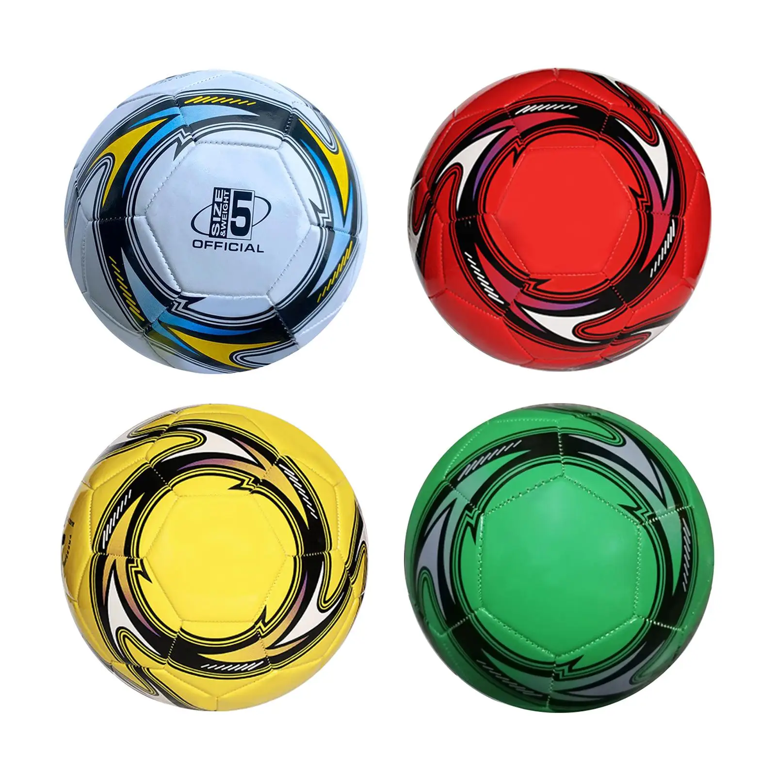 

Soccer Ball Lightweight PU Leather 8inch Durable Toys Official Size Football for Teens Athletic Adults Sports Accessories