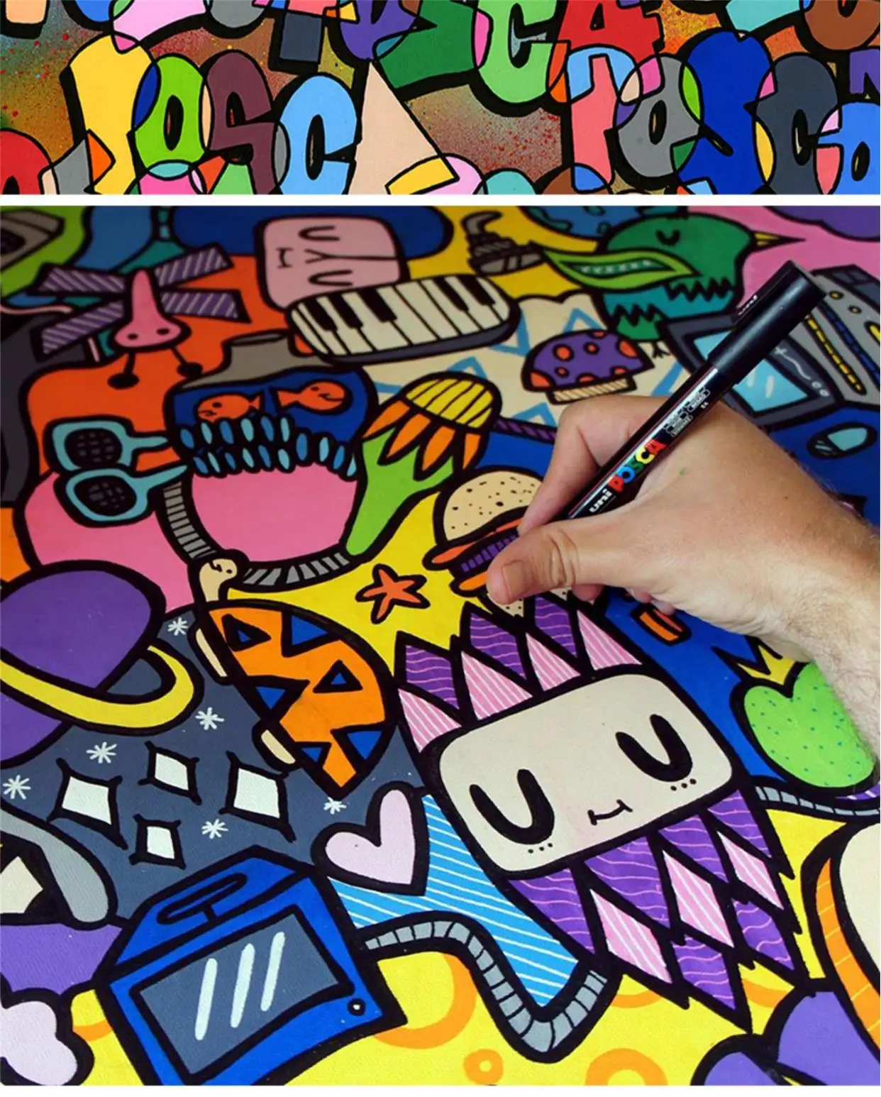 1 Stück Uni Posca Farbmarkierungsstift PC-3M Acryl Plumones DIY Graffiti Manga Karten Poster Rock Keramik Metallic Kunsthandwerk Farbstift – Detail 7