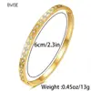 Bwise Waterproof Luxury Colorful Cubic Zirconia Bangles Stainless Steel Open Bracelet Bangle 18k Plated Fashion Jewelry Women 6