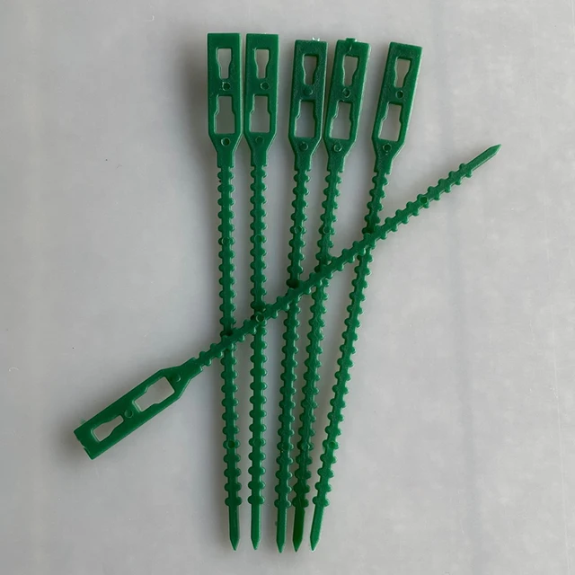 10/20 Db Újrahasznosítható Kerti Kábelkötegek Növényi Tartó Cserjék Rögzítőfa Reteszelő Nylon Állítható Műanyag Szerszámok - Image 5