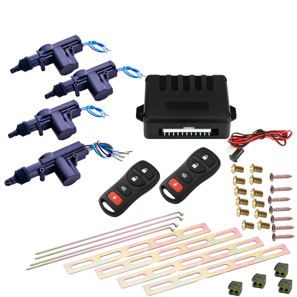 

Universal Car Door Lock Keyless Entry System Remote Central Control Locking Kit with Trunk Release Button High Quality