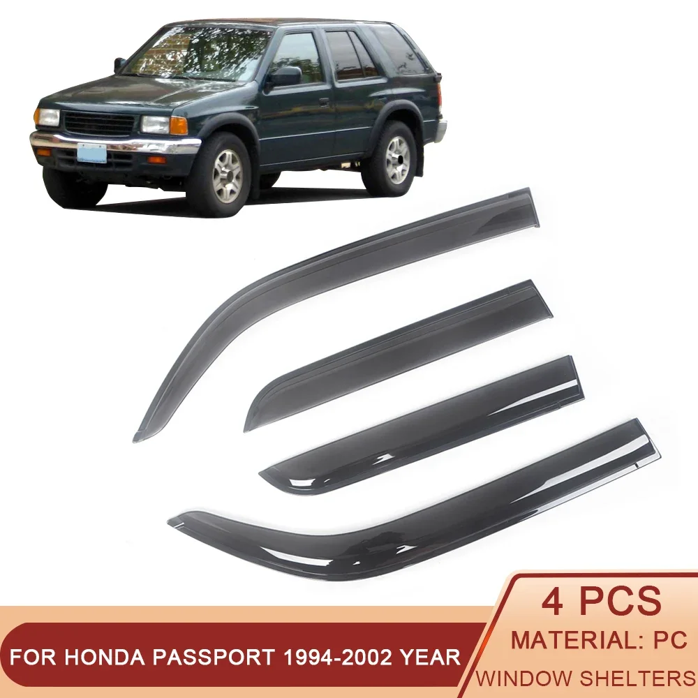 ForHondaPassport19942002SideWindowWindDeflectorsVisorsBlack
