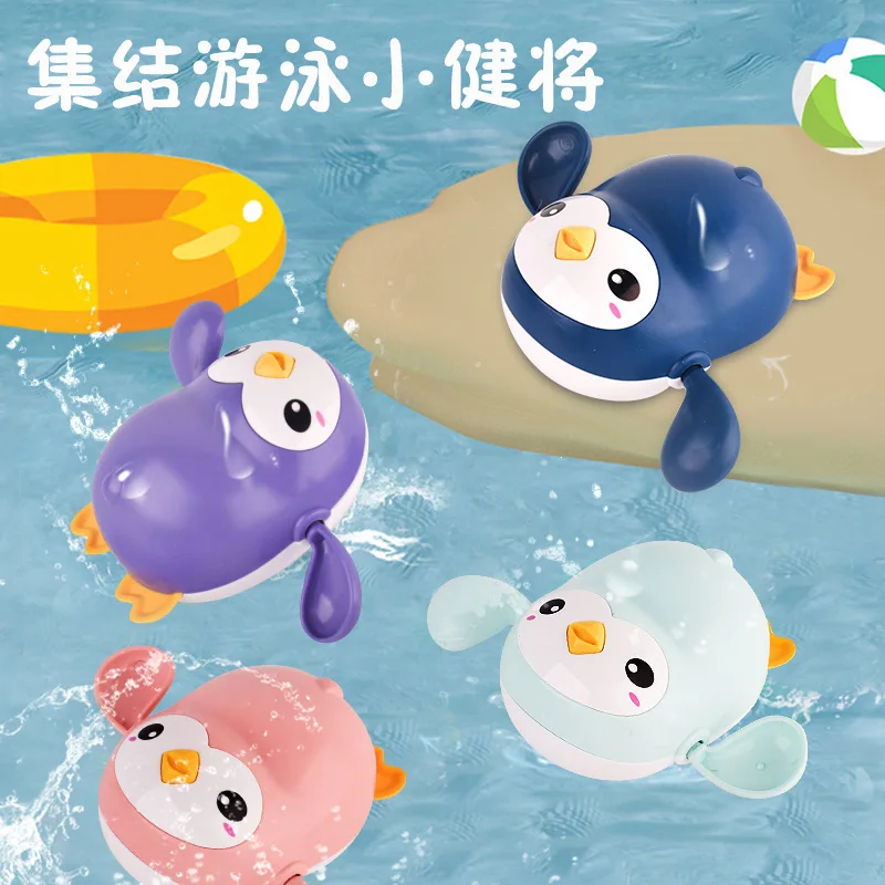

Baby Bath Toys Water Play Little Penguin Baby Bath Play Water Swimming Boy Girl Little Whale Set Toys
