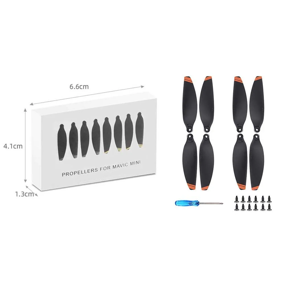 Hélices Drone DJI Mavic Mini 2/4 Paires - Pièces de Rechange Silencieuses