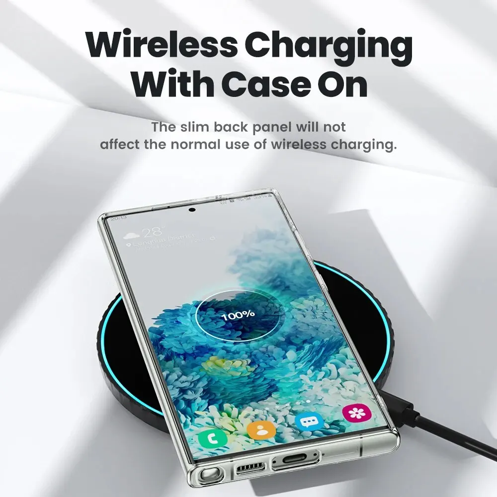 Toocki Ultra Clear Transparent Soft TPU Protective Phone Case