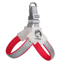 Adjustable Reflective Mesh Pet Harness Vest - M (46 - 56cm) (Red)