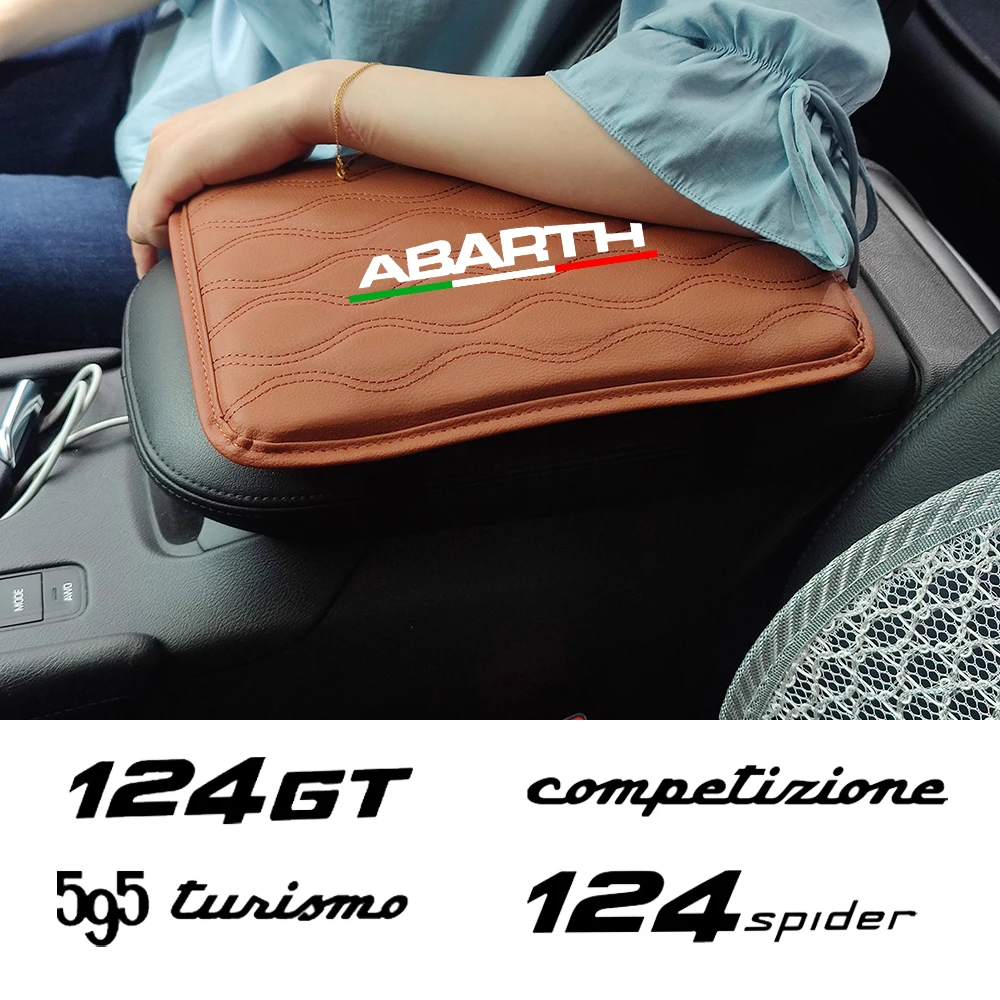 Tappetino Bracciolo Centrale Per Auto In Pelle Per Fiat Abarth 124 Spider 595 Concorrenza 595 Turismo 595 Pista 695 70 Accessori Annissar