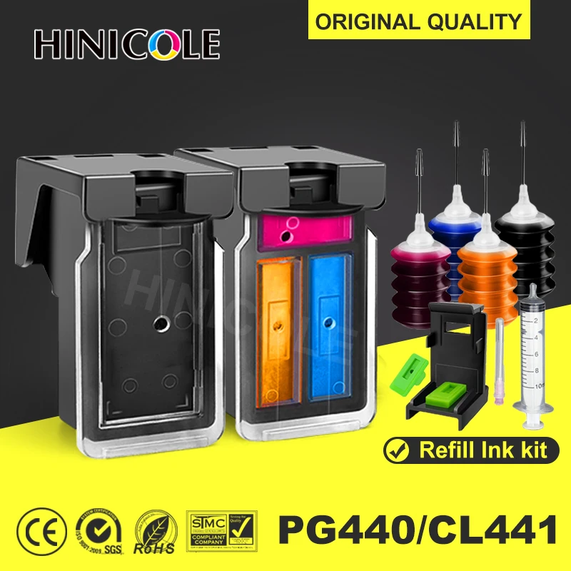 

Refillable Ink Cartridge PG 440 CL 441 PG-440 PG440 CL441 for Canon PIXMA MG2180 MG2240 MG3180 MG4180 MG4280 MX378 MX438 MX534