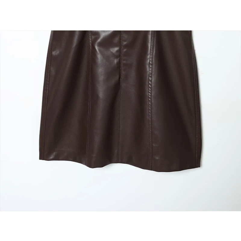 Women's Fashion Faux Leather Short Dress Spring Summer New Short Sleeve Mini Dresses For Women Slim Street Casual Dresses