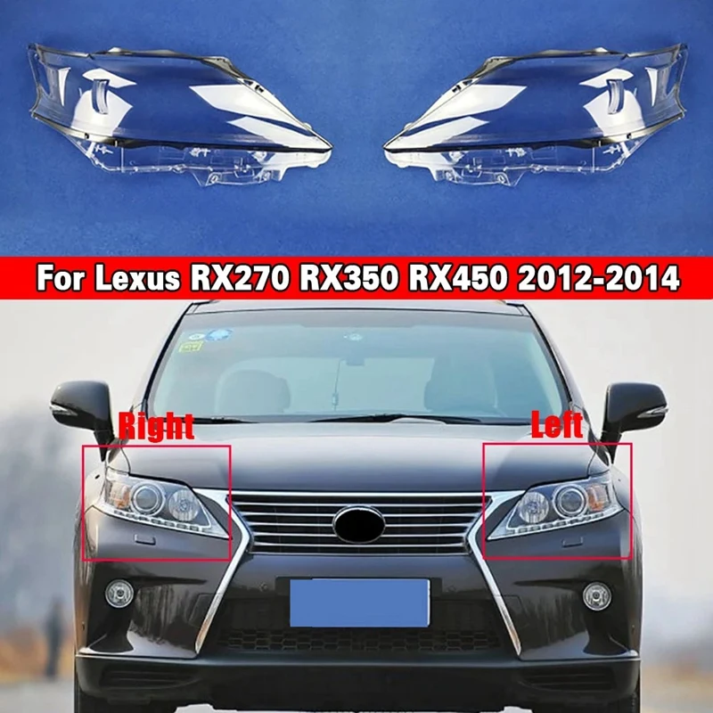 Car Headlight Plastic Clear Shell Lamp Cover Replacement Lens Cover For