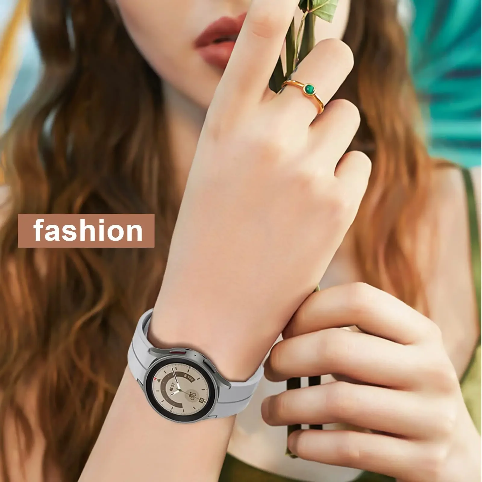 Magnetic Clasp Silicone Band Strap with Classic Design