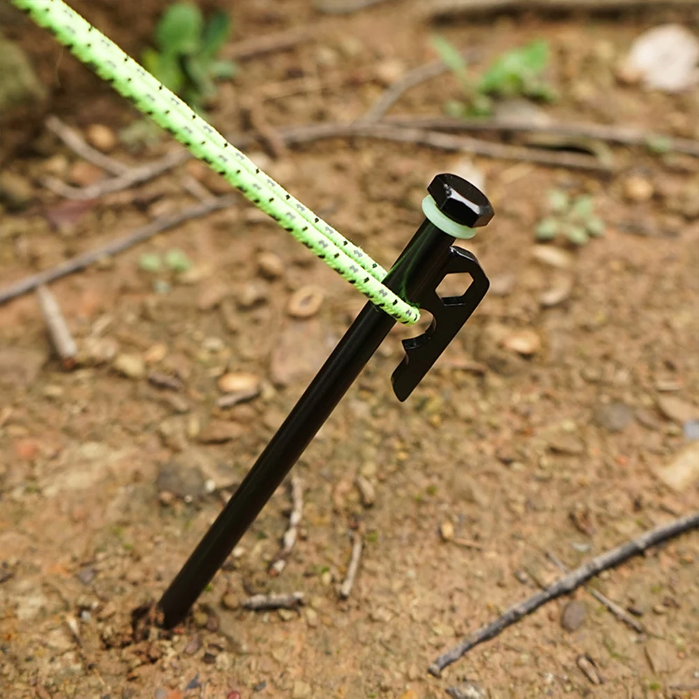 Tent Pegs Camping Tent Accessories 8/4Pcs 30cm Tent Pegs Beach Tent Stakes Heavy Duty Unbreakable Pegs 30cm Storage Bag Hammer Outdoor Camping
