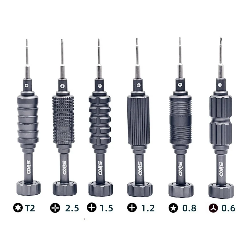 6 in 1 SK-L1 Schraubendreher-Kit mit hoher Härte konvexer Kreuz torx t2 y 0,6 Pentalobe-Phillips für die Reparatur von Telefon uhren