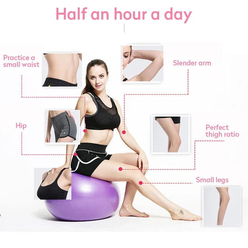 45/55/65/75cm Yoga Ball Fitness Reduce Fat Ball Thick Explosion-proof Pvc Non Slip Gym Home Training Workout Exercise