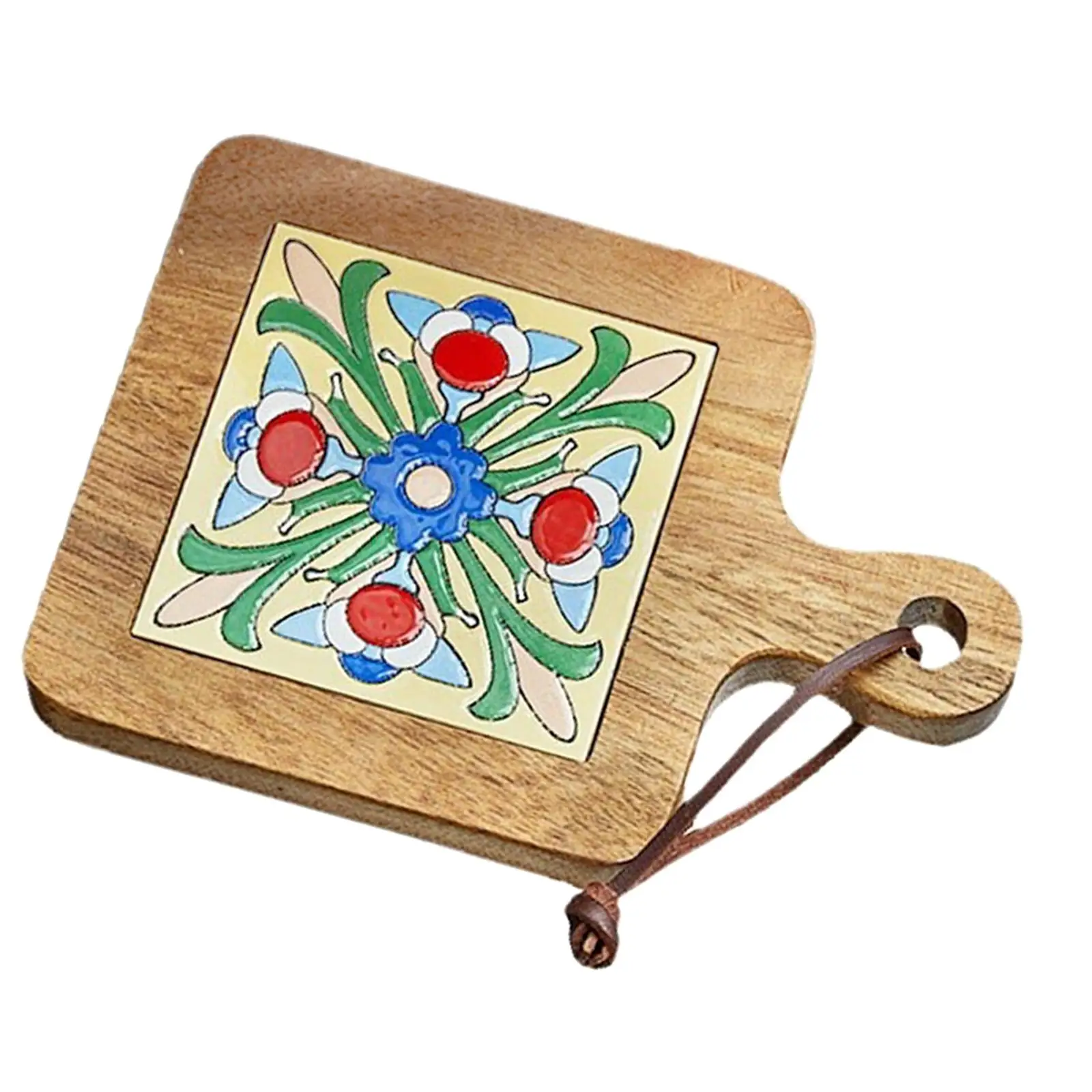 Wood Tiles Pot Mat Novelty Heat Resistant for Hot Tea Coffee Restaurants