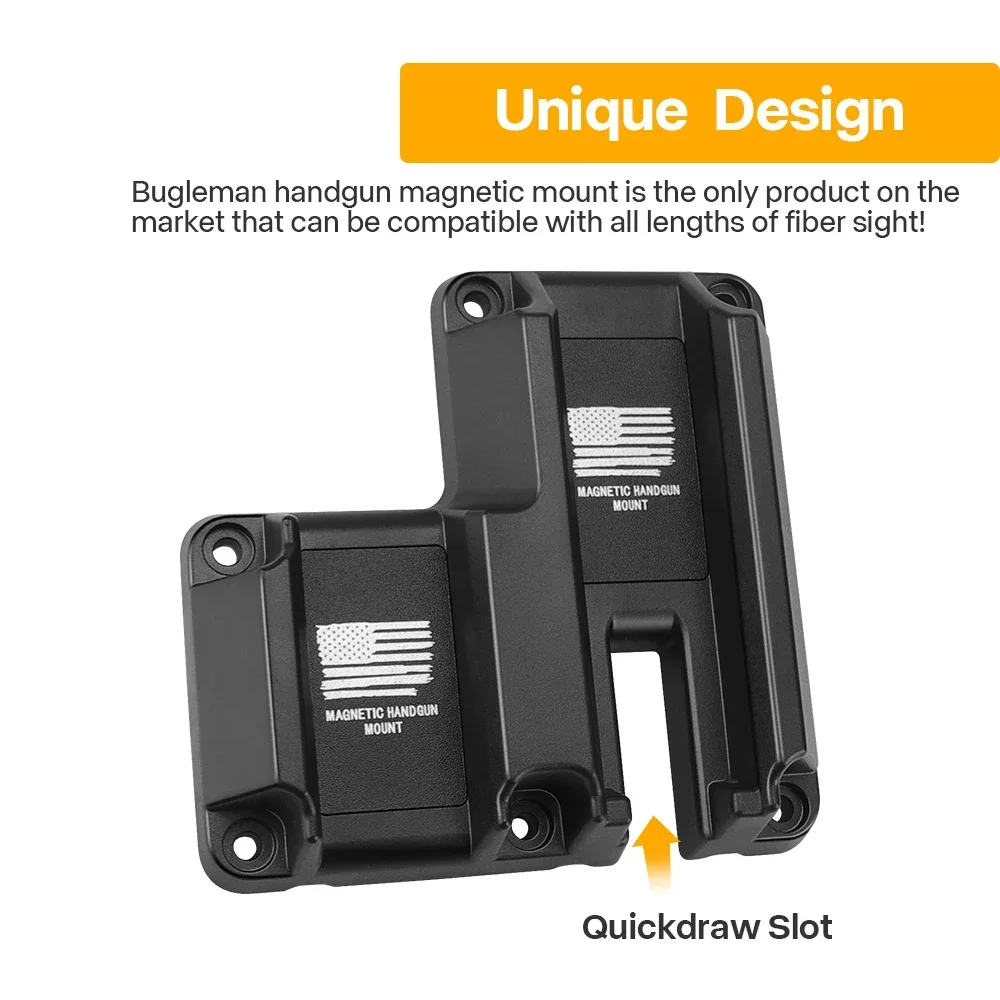Concealed Magnetic Gun Holder for Car and Wall – Secure 2-in-1 Magnet Mount Holster