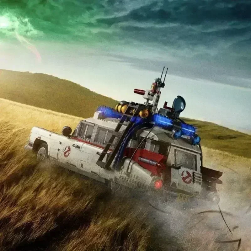 ECTO-1 크리에이티브 차량 빌딩 블록, 10274 벽돌 장난감 자동차 모델 자동차 키트, 성인용 선물, 2352 개