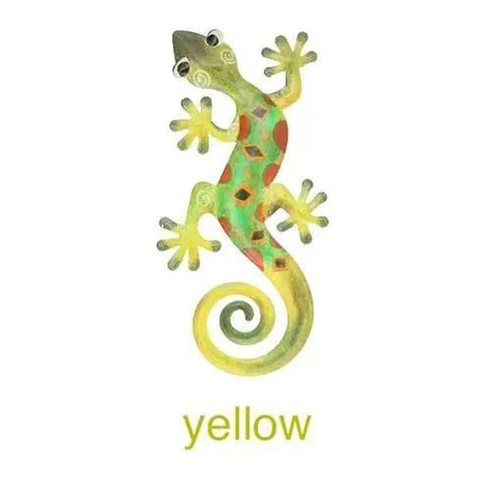 1 Stück bunte Eidechsen-Wanddekoration, Gecko-Hängeornament, Heimdekoration, geeignet für Heimdekoration, Gartendekoration im Freien, Bohemian-Stil, Gartendekoration, Hofdekoration, Balkondekoration, Zaun, Halloween, Weihnachten – Detail 5