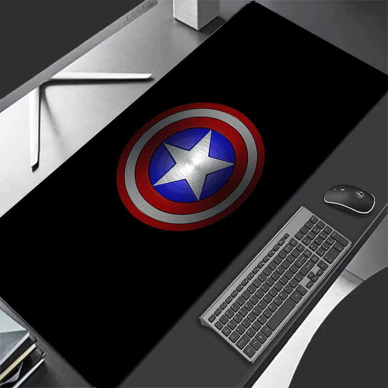 

Captain America Mouse Pad Gaming Cool Anti-skid Anime Mouse Mats Laptop Mousepad Pc Accessories Computer Offices Desk Mat Mause