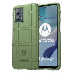 Durable Shockproof Rugged Shield Case with Soft TPU Back Cover for Moto G62 5G (Green)
