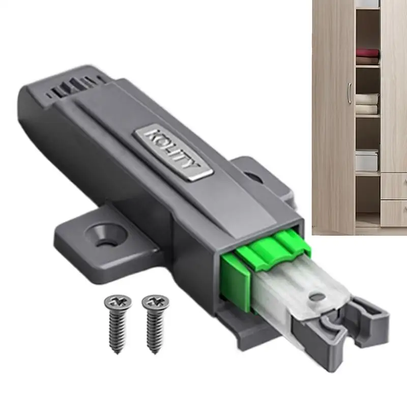 Push To Open Catch Lock Automatic Heavy Duty Cabinet Door Lock Multi-Purpose Self-Locking Bouncer For Cabinet Doors Wardrobe