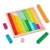Wooden Montessori Teaching Aids Math Toys Color Fraction Sticks Kindergarten Early Education Learning Educational Toys For Kids 3