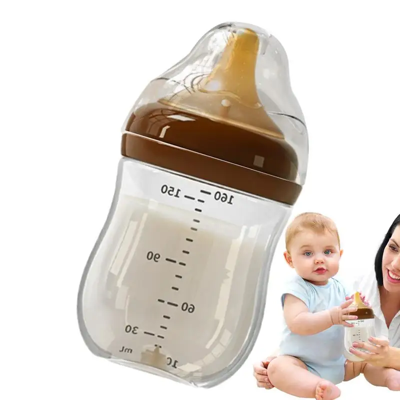 

Детские бутылочки 160 мл, бутылочка для грудного вскармливания с соской для грудного вскармливания, бутылочки для кормления грудью для младенцев в возрасте от 0 до 6 месяцев, для новорожденных