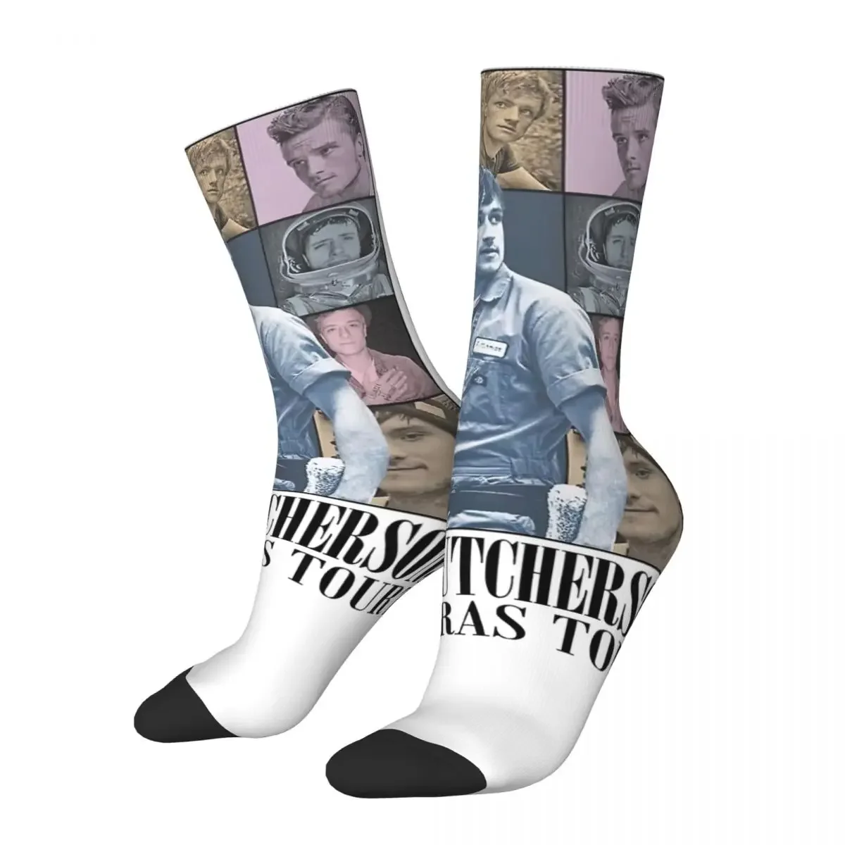 

Josh Hutcherson Whistle Meme Socks Men Women Funny Happy Socks Harajuku Spring Summer Autumn Winter Middle Tube Stockings Gifts