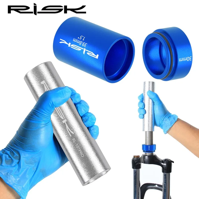 1Set Bicycle Front Fork Crown Installation Tool Bike Headset Race Tool Anti- Slip Setting System Extension for 28.6mm 1.5 1.25 F