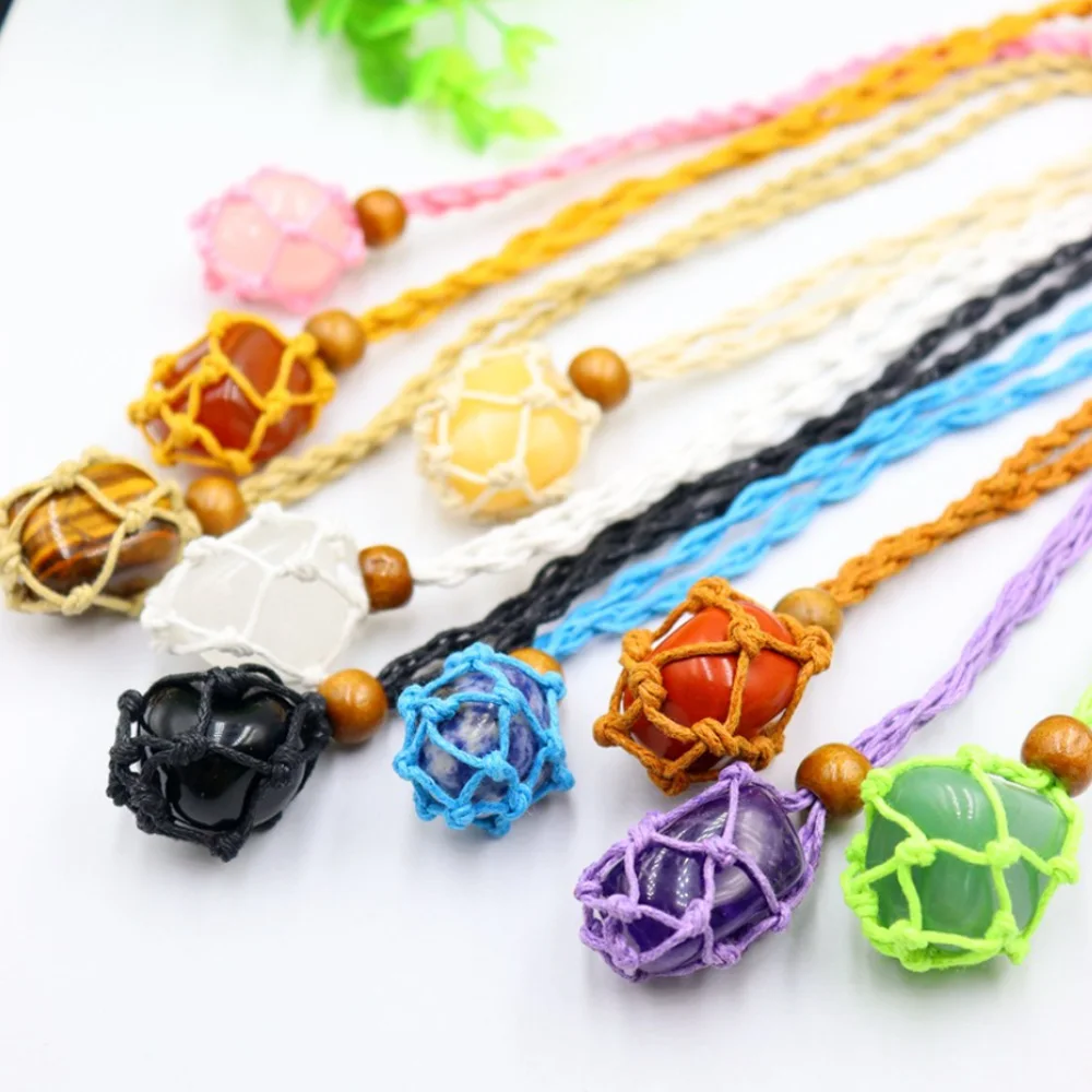 Ketting Koord Lege Steen Houder Vervanging Met Verstelbare Lengte, Ketting Touwen Accessoires Maken Voor Stenen Ketting Diy Armband Ketting Sieraden (Bruin