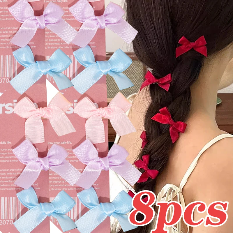 Simple French Butterfly Sweet Cool Bow Hair Clip Premium Feel Ballet Mini Ribbon Hairpin Korean Versatile Girl Hair Accessoires