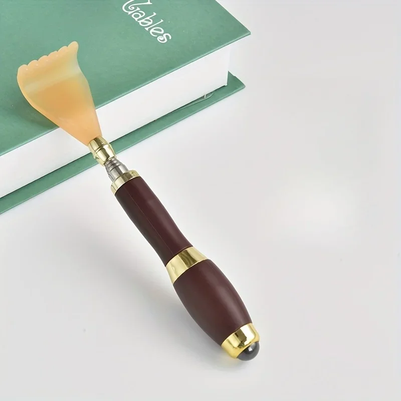 1pc Portable Back Scratcher Telescopic Scratching Massager Back Scraper Tickling Itch Body Scratch Stick with Magnetic Ball