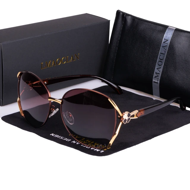 Lunettes de soleil polarisées en métal pour femmes, de luxe, à la mode, Vintage, marque de styliste, oculos gafas, nouvelle collection 2024 1