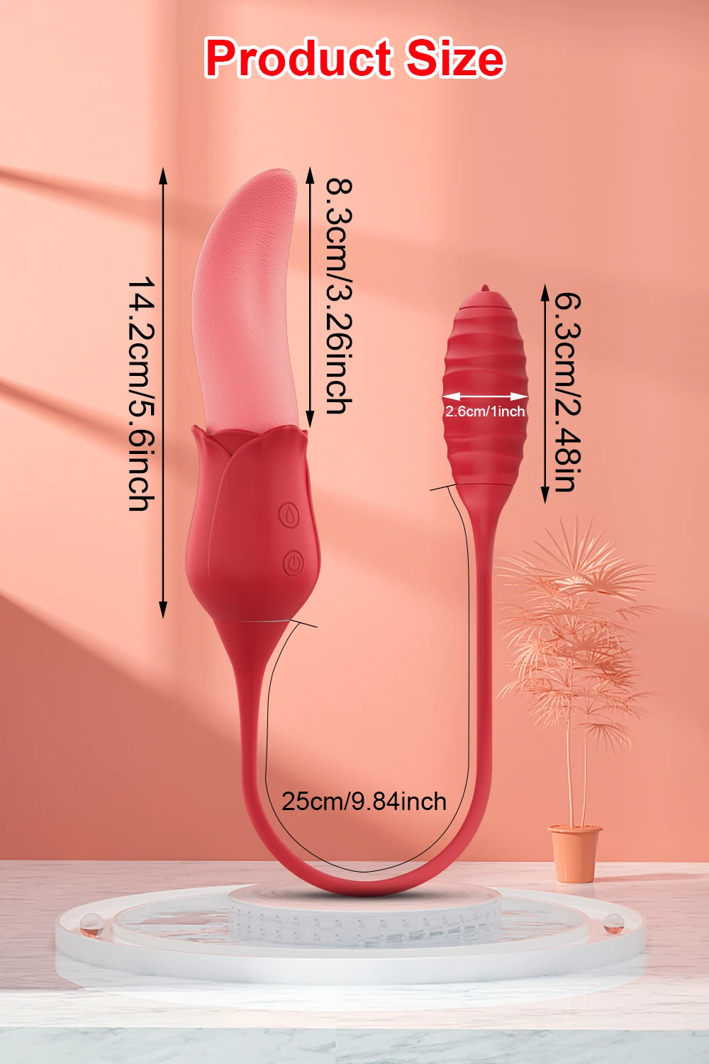 Rose Tongue Licking Sucker Vibrator For Women Nipple Clit Stimulator Love Egg Dildo Vibrating Massager Female Adult Sex Toys