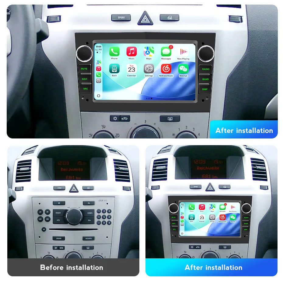 Radio para coche MEKEDE con pantalla táctil IPS de 7 pulgadas y sistema Linux para Opel Astra H G J Zafira B Corsa C D Antara Vectra Vivaro GPS RDS inalámbrico Android Auto CarPlay 2Din Autoradio 2