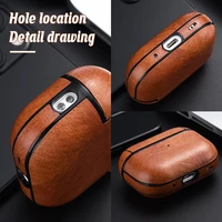 For Airpods Pro 3 Case Leather Business Earphone Case Headset Shell Headphone Cover For Apple AirPod 4 3 Pro 2nd Gen USB C Funda 6