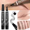 4 Points Eyebrow Pen Long Lasting Liquid Eyebrow Tattoo Pen Cosmetic Waterproof Microblading Eyebrow Pencil 1