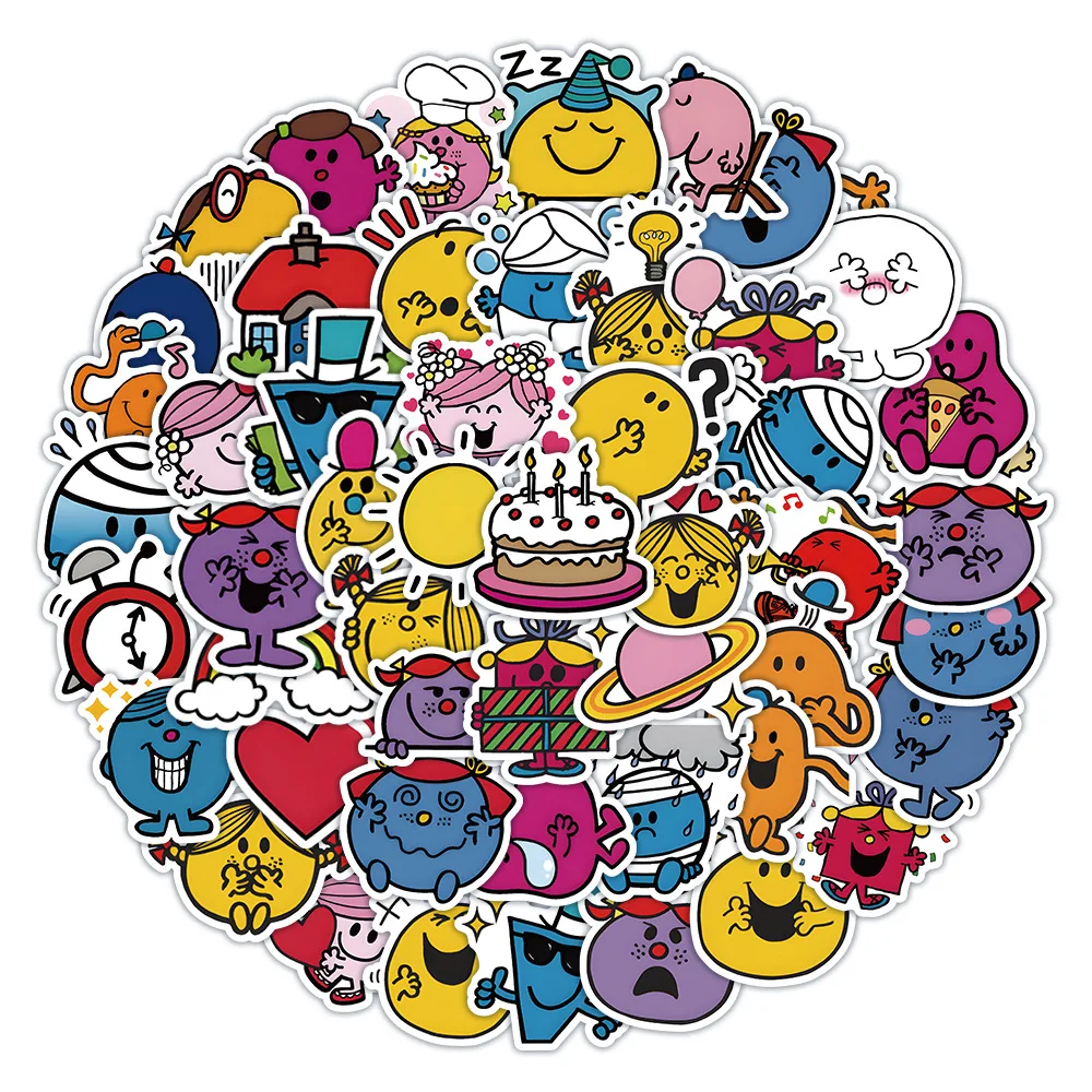 

62pcs Non-repetitive Whimsical Cute Cute Stationery Mobile Phone Case Luggage Decoration Stickers