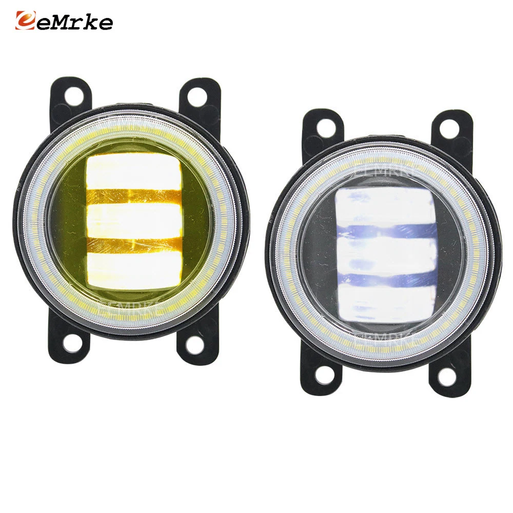 Gruppo Fari Fendinebbia A Led Angel Eye Drl Per Ligier X-Too R S Rs Ixo Optimax Chatenet Speedino/ Barooder Ii Seire Ch26 Jdm Aloes