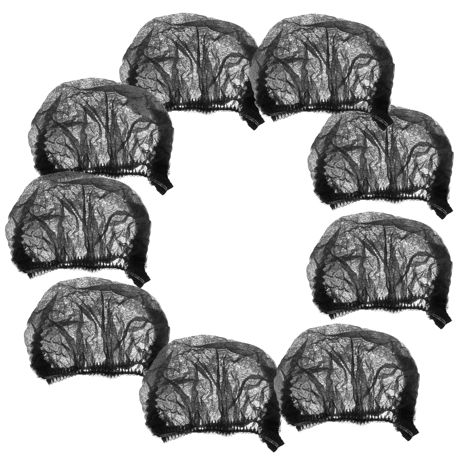 

Disposable Cleaning Cap Hair Nets Food Service Shower Caps Hairnets for Mesh Non-woven Hats