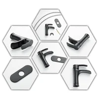 ก๊อกน้ำอ่างล้างหน้าแบบติดตั้งบนเคาน์เตอร์ ทำจากทองเหลืองแท้ แบบน้ำตก น้ำร้อนน้ำเย็น 5