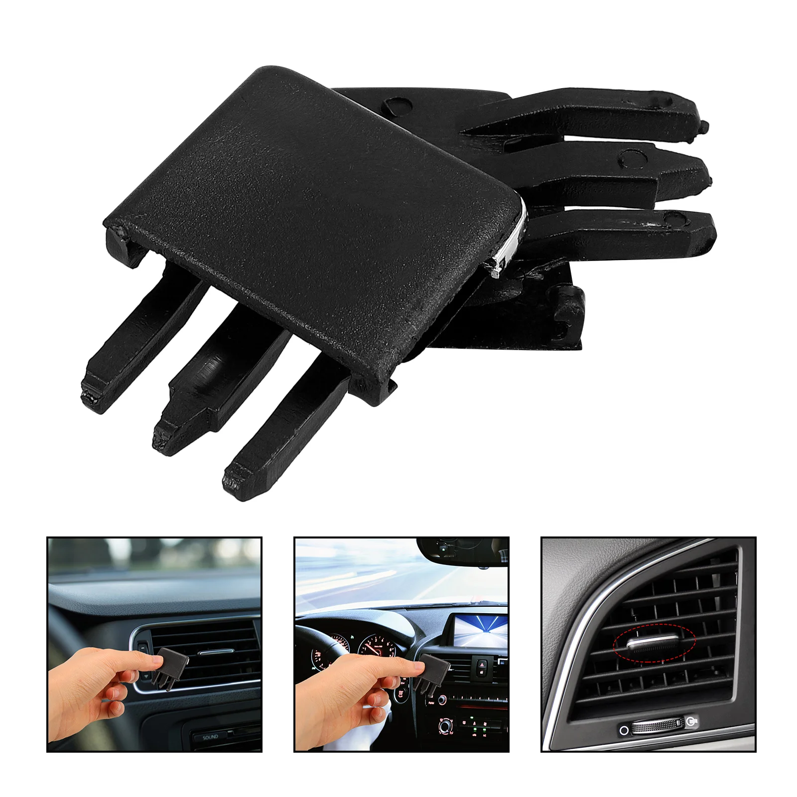 2 Pcs Label Car Air Outlet Vent Tab Clip Tongue Clips Tabs Interior Accessory Plastic Auto Conditioning car air outlet clip
