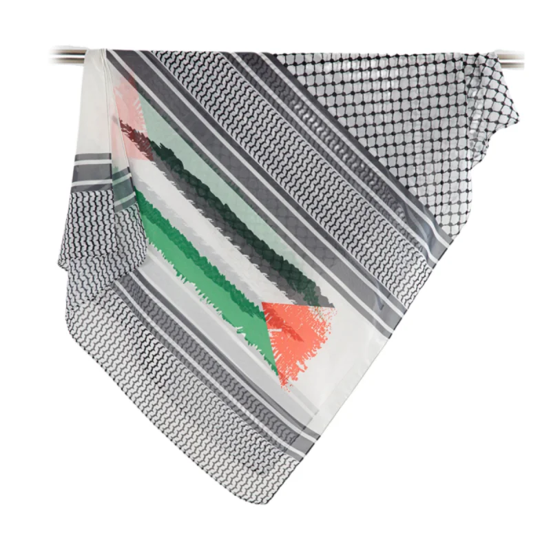Popular Design Kuffiyeh Shawl Chiffon Scarf Geometric Women Islamic Muslim Scarves Shawl Echarpe the Middle East Arab Hijabs - Image 5