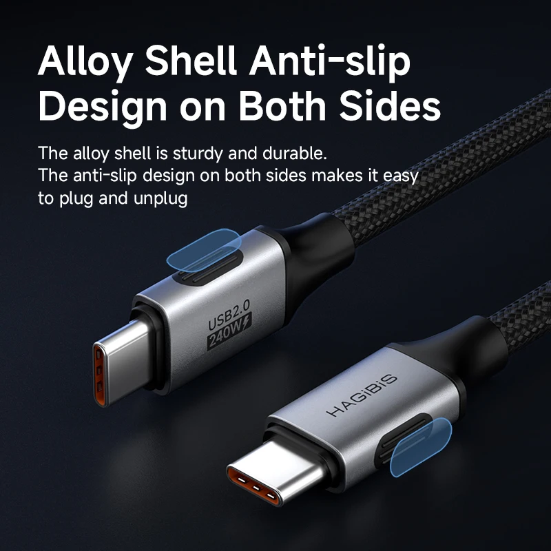 รูปสินค้า สายชาร์จ USB-C สุดเร็ว 240W สำหรับ iPhone แล็ปท็อป