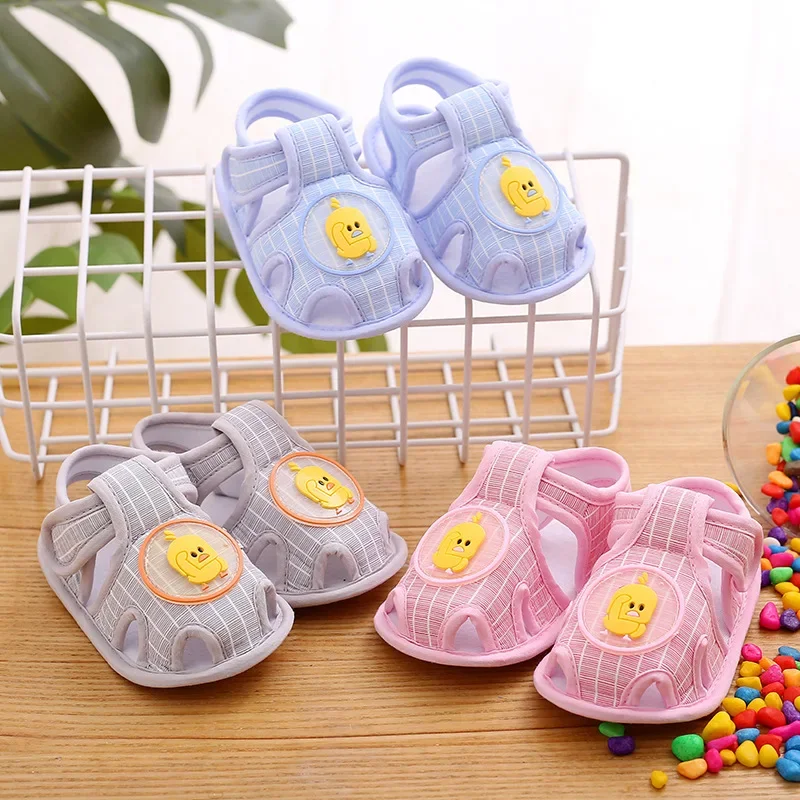 Newborn Baby Summer Sandals Kids Canvas Shoes Casual Soft Crib Shoes Toddler First Walkers Baby Sandals Boys Girls Clogs kids shoes kids sandals baby sandals sandals and clogs clogs slippers