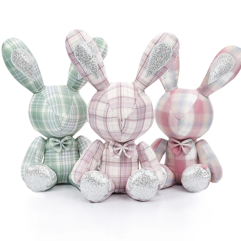 Source Poupée lapin en peluche pour enfants, jouet créatif, extensible,  oreilles longues, aipompons, animaux en peluche, 30 cm on m.alibaba.com